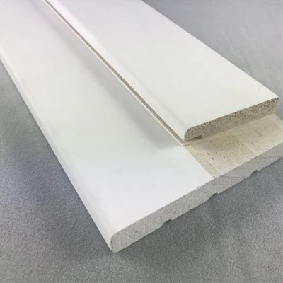 Molduras de portas de madeira com primer branco sólido para portas