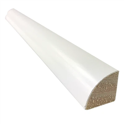 Moldes pequenos de madeira preparados brancos super finos da sapata ou círculo de quarto 106/129 para o rodapé
