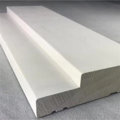 Molduras de portas de madeira revestidas de gesso branco de super alta qualidade para portas
