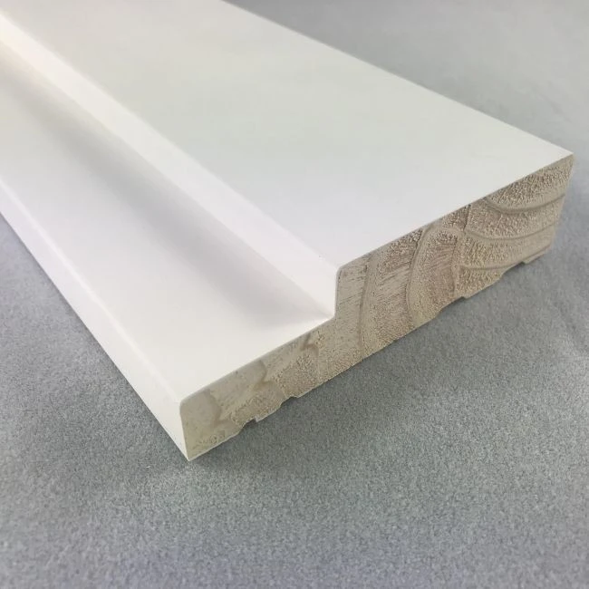 Superb White Gesso Coated Wood Door Frames For Doors