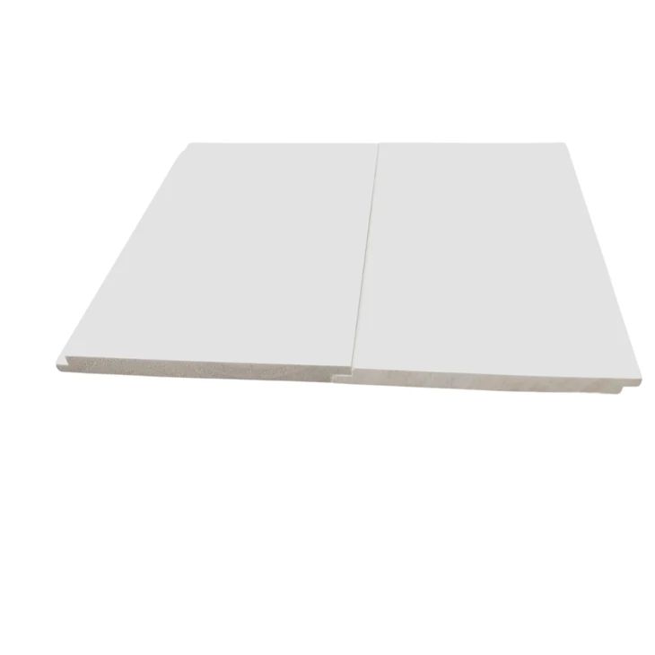 Painel de parede de madeira com primer branco superior ou T&G Shiplap