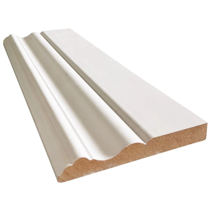 Decorative MDF White Primed Wood Crown Moulding