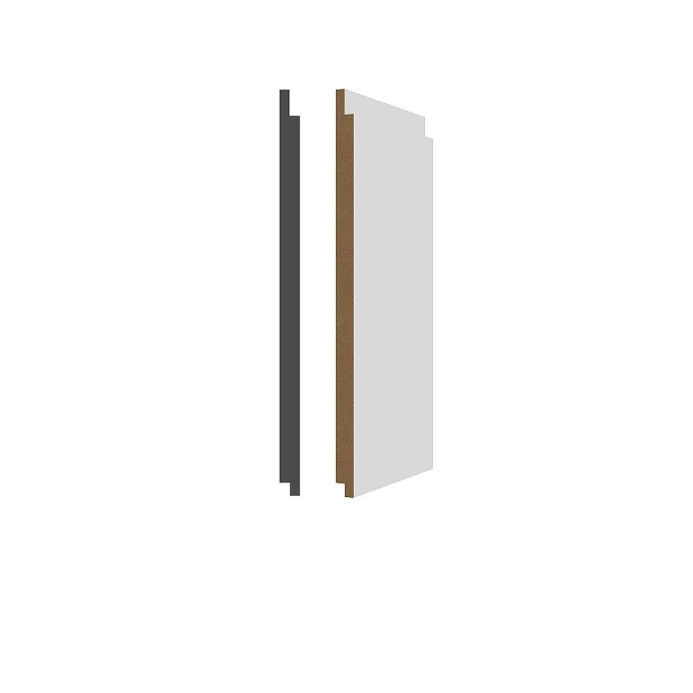 Wainscot Shiplap de MDF com primer branco